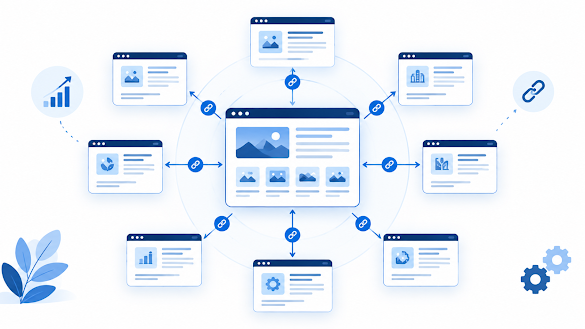 Pillar and cluster internal linking strategy