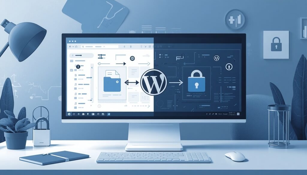 Manual WordPress installation using FTP and secure file transfer